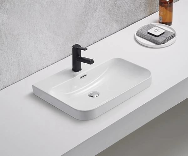 Раковина Gid 9560s встраиваемый 61 Белый