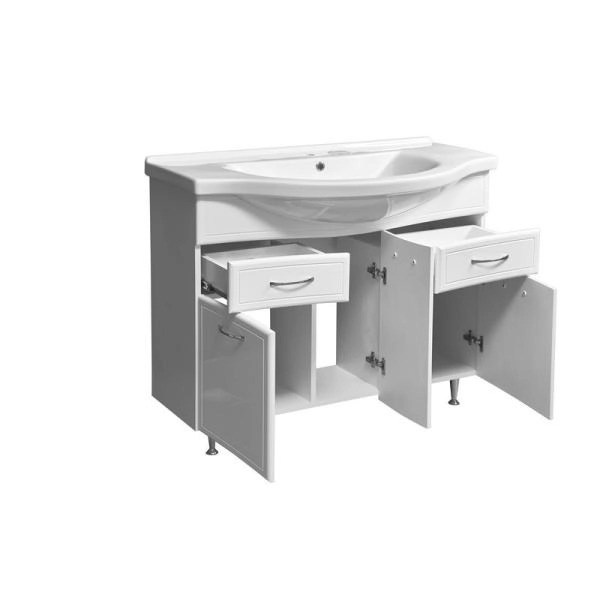 Тумба под умывальник Stella Polar Концепт 100, 2 ящ., Эльбрус 100