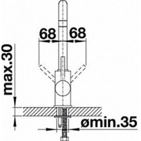 Смеситель Blanco Mili 525127 для кухни белый