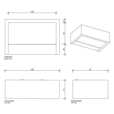 Decor Walther Box 1-15 N LED Светильник на зеркало 15x10x5см, светодиодный, 1x LED 18.4W, цвет: хром