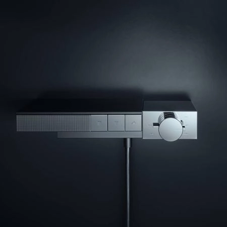 Axor Edge Смеситель для душа, термостат, на 3 источника, алмазная огранка, цвет: хром