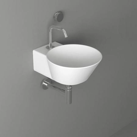 Simas Wave Раковина 33.5х43х16.5 см, 1 отв., накладная/подвесная, цвет: белый