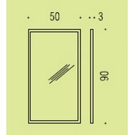 Зеркало Colombo Fashion Mirrors B2043 50х90см