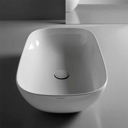 Globo T-Edge Раковина-чаша 60х41х16 см, без отв., на столешницу, цвет: белый