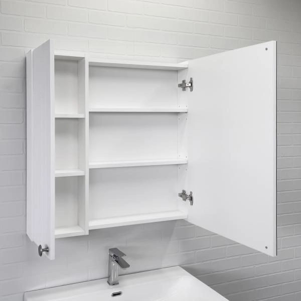 Зеркало-шкаф Comforty Истра-80 00-00020305CF ясень белёный