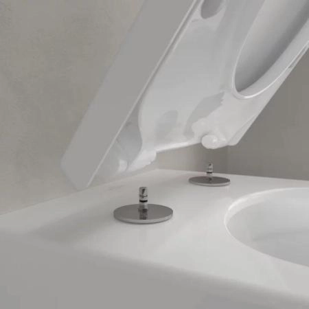 Унитаз Villeroy Boch Subway 3.0 4670TS01 370х560, с крышкой-сиденьем 9M78S101, цвет Альпийский белый