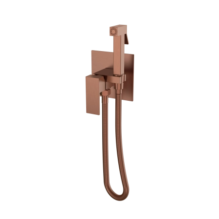 Смеситель гигиенический Boheme Qubic Brushed Bronze 477-BRB