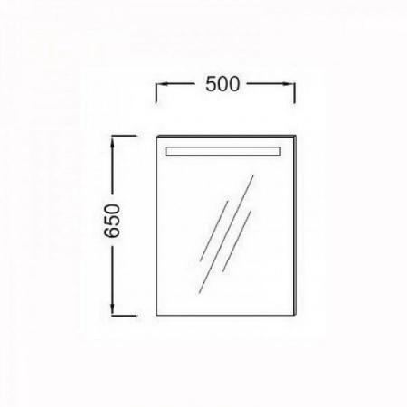 Зеркало Jacob Delafon EB1410-NF 50 см с подсветкой