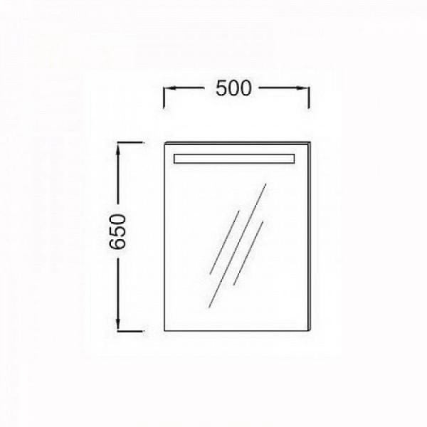 Зеркало Jacob Delafon EB1410-NF 50 см с подсветкой