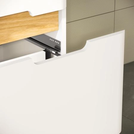 Тумба с раковиной  VitrA Sento  60822 65 см матовая белая МДФ
