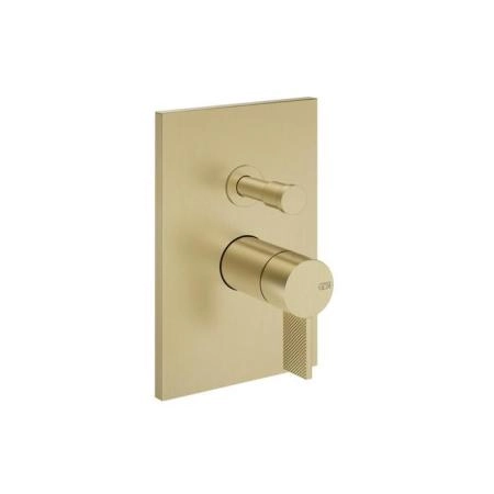 Gessi Inverso Diamantato Смеситель для ванны/душа, настенный, цвет: Brass Brushed PVD