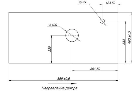 Столешница Aquanet Nova Lite Loft 90 R TF01 серый