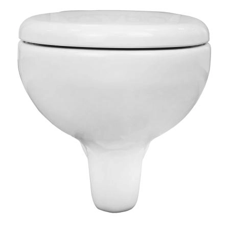 Унитаз подвесной Azario STELLA 370х400х550 безободковый, с быстросъемным сидением микролифт, белый (AZ-VT005+AZ-VT005sc)