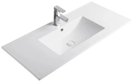 Раковина Gid 9010e 102x47 встраиваемая сверху белая