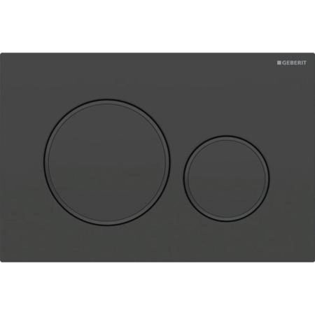 Geberit Sigma20 Клавиша для двойного смыва, круглая, цвет: черный матовый