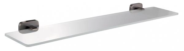 Стеклянная полка для ванной WONZON & WOGHAND GRAFFITY, Темный графит (WW-9327-BGM)