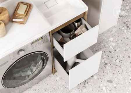 Тумба под раковину AQUATON Лондри 40 Дуб Кантри без фасада 1A267001LHDY0