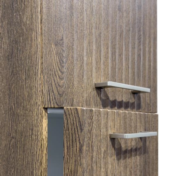 Шкаф-колонна Comforty Ангара-35 00-00019358 Дуб темно-коричневый