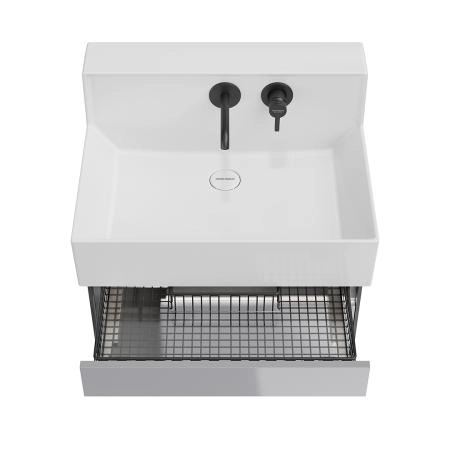 Тумба Kerama Marazzi TECNOLOGICA M ТЕКНОЛОДЖИКА М LO.M.65\GRAY ба Logica M/Лоджика М подвесная 2 выдвижных ящика 65, серый