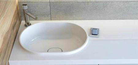 Тумба под стиральную машину Uperwood Tanos 60 см напольная с раковиной Bruks 120 см левая, белая