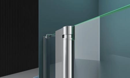 Душевая дверь BelBagno ETNA 100 прозрачное стекло 6 мм профиль хром ETNA-B-12-60/40-C-Cr