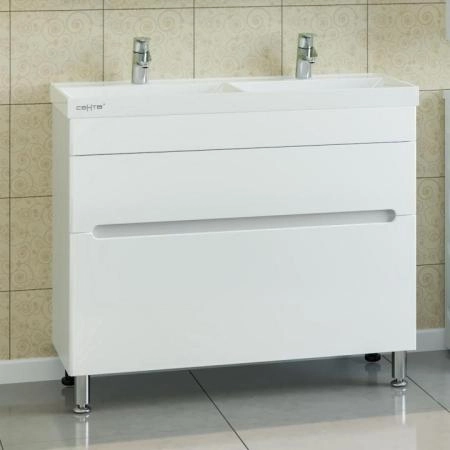 Тумба под двойную раковину СаНта Лондон 100 700174, напольная (2 ящ.)