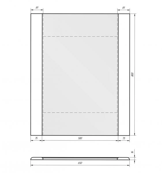 Зеркало Dreja Uni 65 99.9004