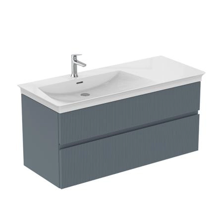 Ideal Standard Finesse Тумба с раковиной 120x50см, подвесная, SX, 2 ящика, 1 отв., цвет: пепельно-голубой матовый