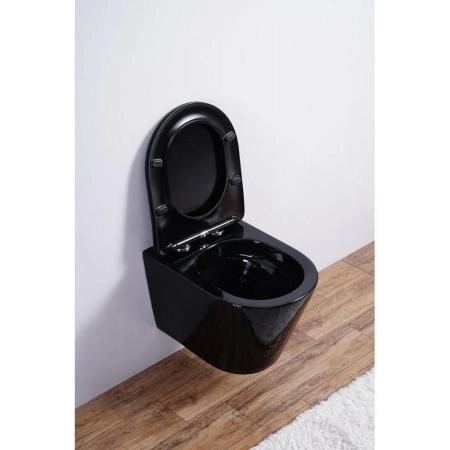 Унитаз Esbano CLAVEL (Black) подвесной безободковый микролифт