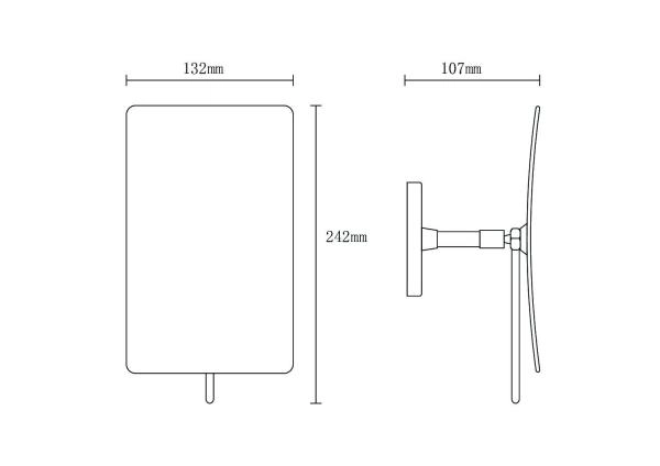Зеркало Boheme настенное Gun Metal 506-GM