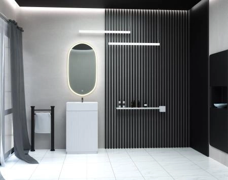 Тумба SANVIT Рольф мини 3d  59 напольная Белый без раковины