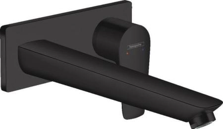 Hansgrohe 71734670 Talis E Смеситель для раковины 225 мм, настенный, матовый черный