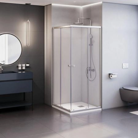 Душевой уголок RGW TN-205-J Dolphin 80x80 Хром прозрачное
