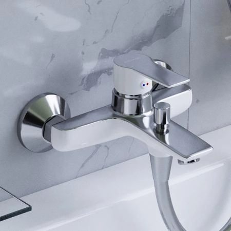 Смеситель для ванны RedBlu by Damixa Origin Elegance 841000000 хром/белый