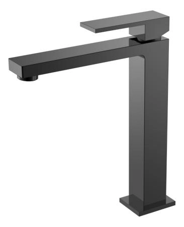 Смеситель для умывальника Boheme высокий Qubic Shine Gun Metal 472-SGM