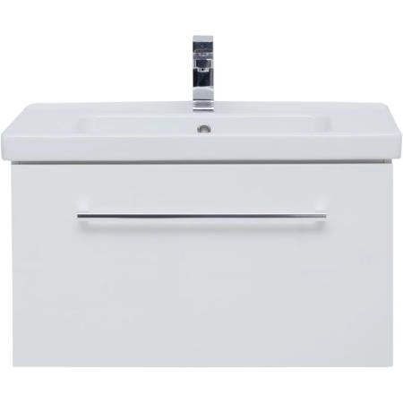 Тумба Dreja BIG INN 80 см под умывальник белый глянец, подвесная