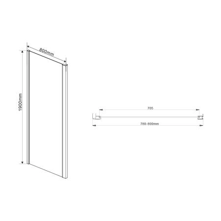 Душевой уголок Vincea Intra VSR-1I708080CH, 700/800*800, хром, стекло шиншилла