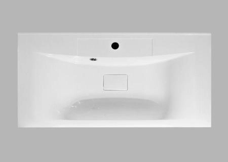 Раковина из искусственного мрамора,900x450x150 Белый BB900/450-LV-MR-PR