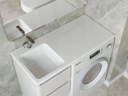 Раковина над стиральной машиной Madera Kamilla 100, левая