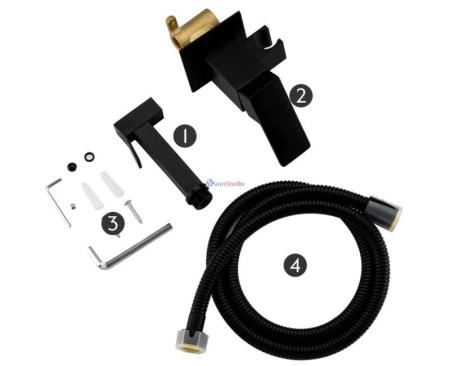 Гигиенический душ Frap F7506-6 черный