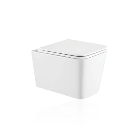 Унитаз подвесной Koller Pool KVADRO Rimless, сиденье дюропласт SoftClose безободковый