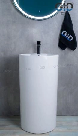 Раковина моноблок Gid Nb135 44x46 напольная белая