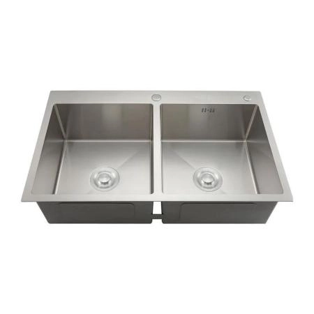 Кухонная мойка Gappo GS8350 830x500x215mm 0.8мм с коландером Сатин