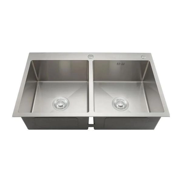 Кухонная мойка Gappo GS8350 830x500x215mm 0.8мм с коландером Сатин