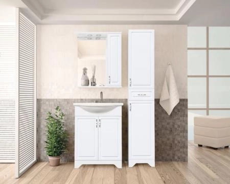 Тумба под раковину Style Line Elfante Олеандр-2 55 напольная с дверками, белая