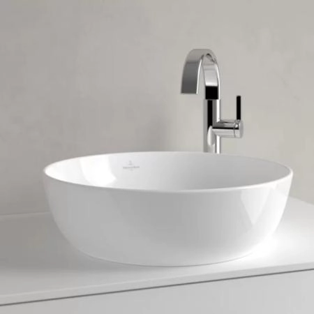 Villeroy&Boch Artis Раковина 43х43х12.5см., накладная, без отв., без перелива, TitanCeram, цвет: альпийский белый