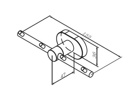 Крючок для полотенец AM.PM Sense A7435900 хром