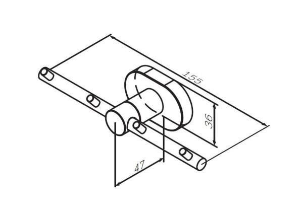 Крючок для полотенец AM.PM Sense A7435900 хром