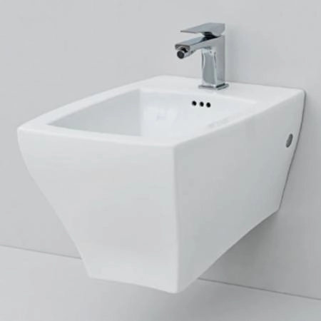 Artceram JAZZ Биде подвесное 54x36см c креплением, с 1 отв под смеситель .цвет белый матовый