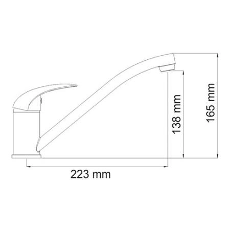 Смеситель для кухни WasserKraft Isen 2607 хром